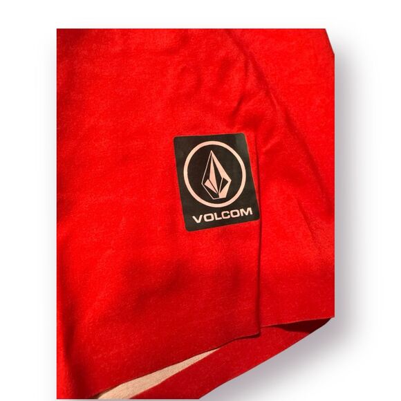 Volcom Red Board Shorts Size 33" Swim Trunks Retro‎ Abstract Y2K Swim Trunks - Picture 3 of 4